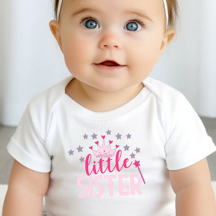 Little Sister Baby T Shirt