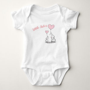 Little Sister Baby Vest T Shirt