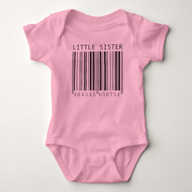 Little Sister Barcode Shirt Tröja (Framsida)