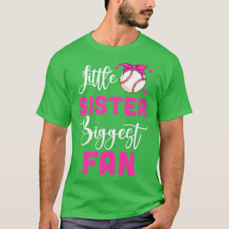 Little Sister Biggest Fläkt Baseball Girl T Shirt