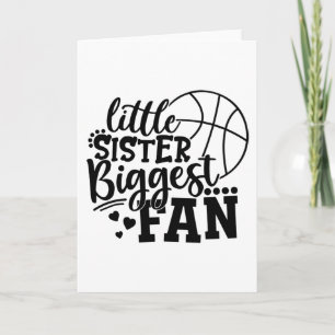 Little Sister Biggest Fläkt Basketball Kort