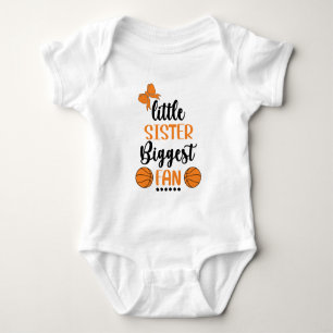 Little Sister Biggest Fläkt Basketball Sister Cut T Shirt