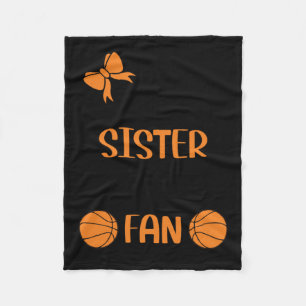 Little Sister Biggest Fläkt Basketball Sister Fleecefilt