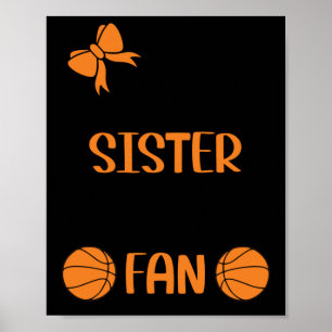 Little Sister Biggest Fläkt Basketball Sister Poster