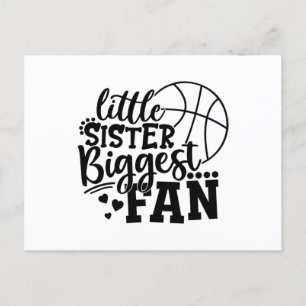 Little Sister Biggest Fläkt Basketball Vykort