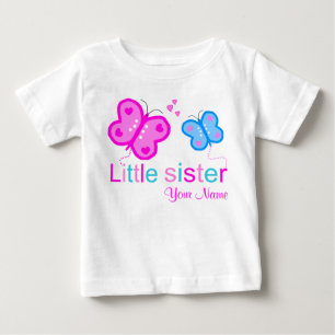Little Sister Butterfly Personlig T shirt
