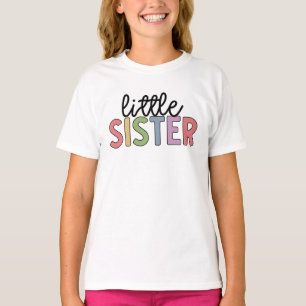 Little Sister Cute Matching Syskon T Shirt