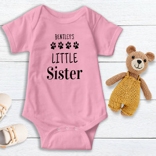 Little Sister Cute Personlig Pet Hund älskare T Shirt