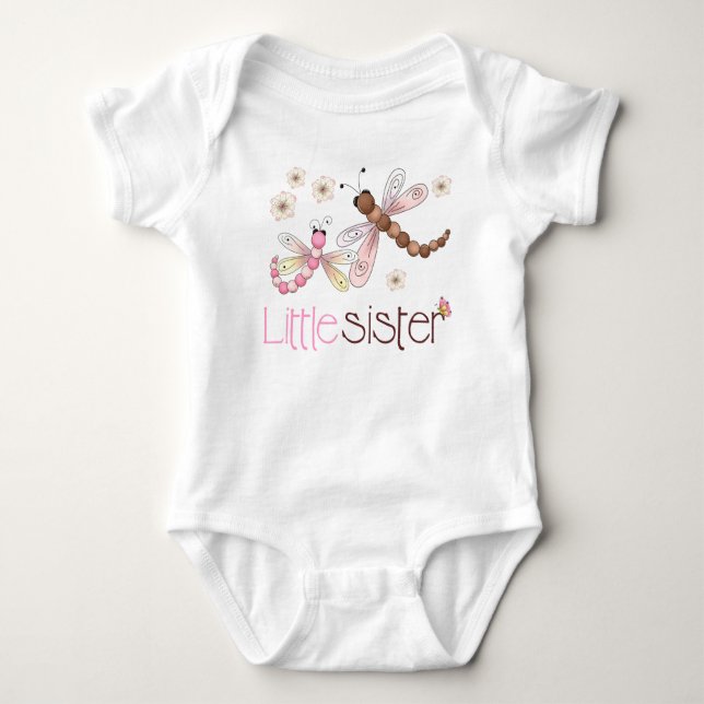 Little Sister Dragonfly Tee Shirt (Framsida)