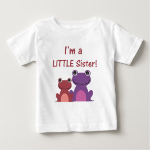 Little Sister Frog Syskon T (Lila/Rosa) Tee