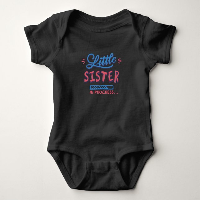 Little sister in progress t shirt (Framsida)