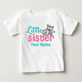 Little Sister Kattunge Personlig Shirt Tee Shirt