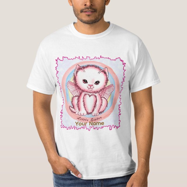 Little Sister Kitten T-Shirt (Framsida)