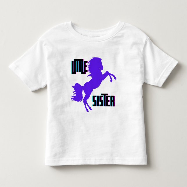 Little Sister Lila Pony T Shirt (Framsida)