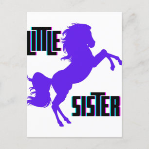 Little Sister Lila Pony Vykort