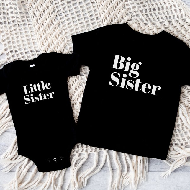 Little Sister | Matchande familj i Syskon T Shirt (Skapare uppladdad)