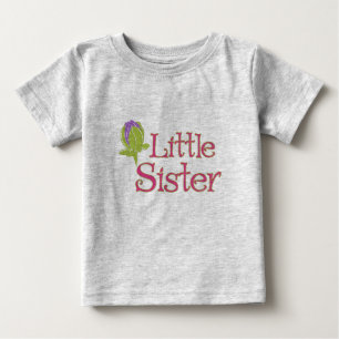 Little Sister med Lila Dahlia Bud shirt T-shirt