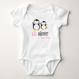 Little Sister Penguin Personlig Rosa Shirt T-shirt