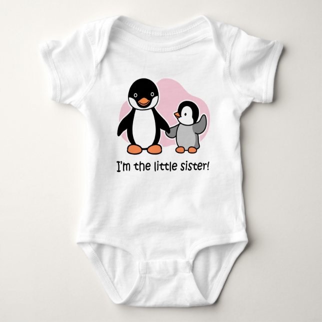 Little Sister Penguin t-shirts (Framsida)