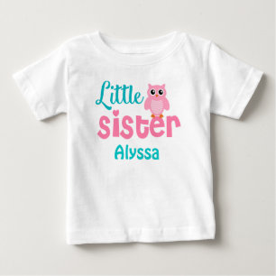 Little Sister Rosa Teal Personlig shirt T-shirt