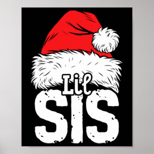 Little Sister Santa-familjen Matching Pyja Poster
