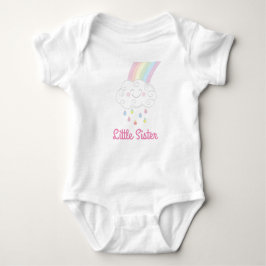 Little Sister Sprinkle Rainbow Cloud T Shirt