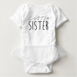 Little Sister | Svart fetstil Tröja