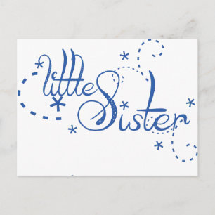 Little Sister Swirls Vykort