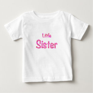 Little Sister Typography Baby Småbarn T Shirt