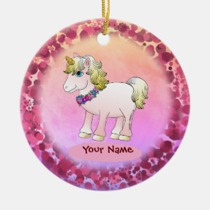 Little Sister Unicorn Julgransprydnad Keramik