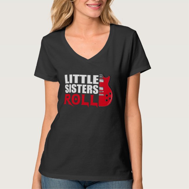 Little Sisters Roll   Matching Younger Sister T Shirt (Framsida)