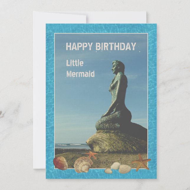 Little Sjöjungfru Card Tack Kort (Framsida)