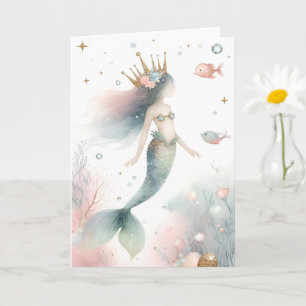 Little Sjöjungfru Princess Card Kort