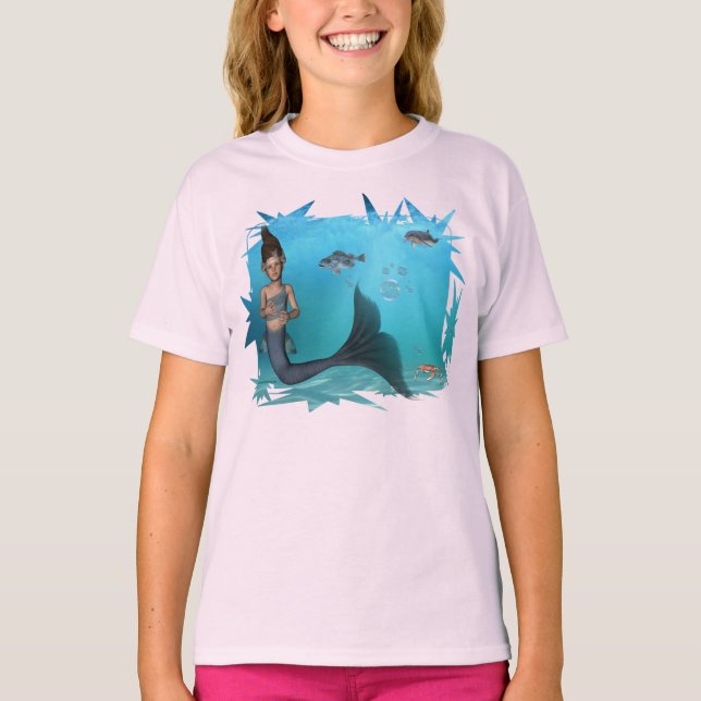 Little Sjöjungfru TShirt T-shirt (Framsida)