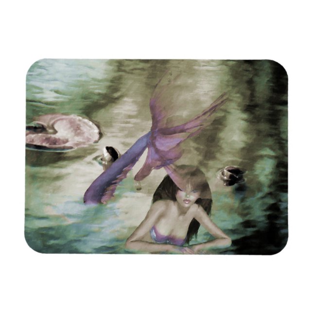 Little Sjöjungfru Vinyl Magnet (Horisontell)