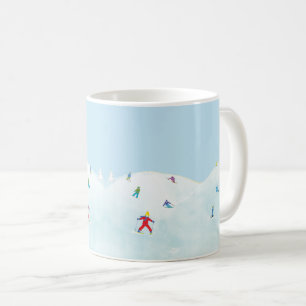 Little Skiers på Snowy Backe Kaffemugg