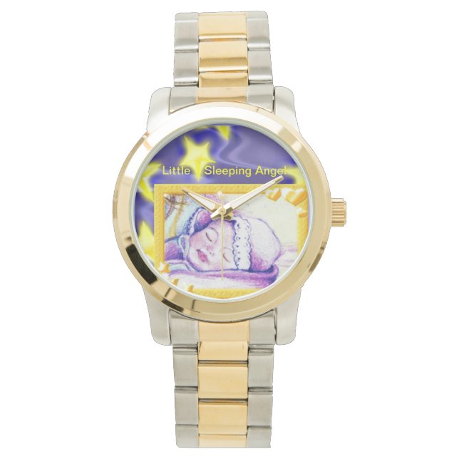 Little Sleeping Angel Two Tone Watch Armbandsur (Framsida)
