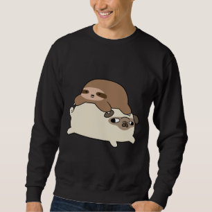 Little Sloth och Pug Essential T-Shirt 228 Lång Ärmad Tröja