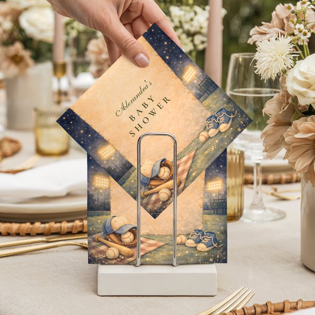 Little Slugger Baseball Baby Shower Pappersservett (Skapare uppladdad)