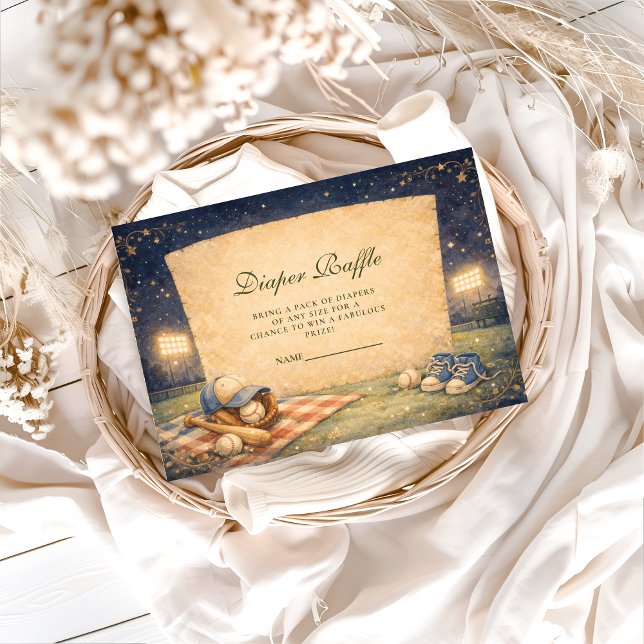 Little Slugger Baseball Diapper Raffle Tilläggskort (Skapare uppladdad)