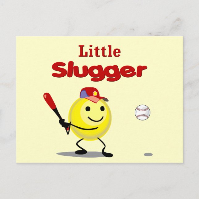 Little Slugger Baseball Vykort (Framsida)