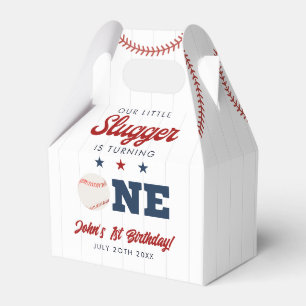 Little Slugger Baseboll 1-årsdag Presentaskar