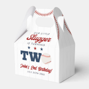 Little Slugger Baseboll 2-års födelsedag Presentaskar