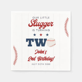 Little Slugger Baseboll 2-årsdag Pappersservett