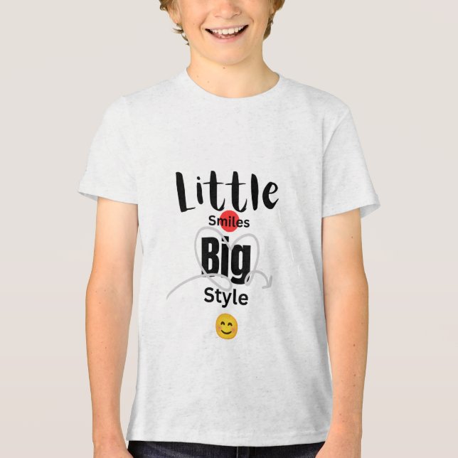 Little Smile Big Stil Kids Tee # barn till skjorta (Framsida)