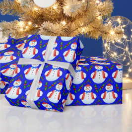Little Snögubbe Holly Berries jul Presentpapper