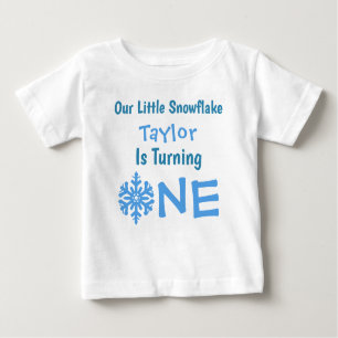Little Snowflake 1st Birthday T Shirt