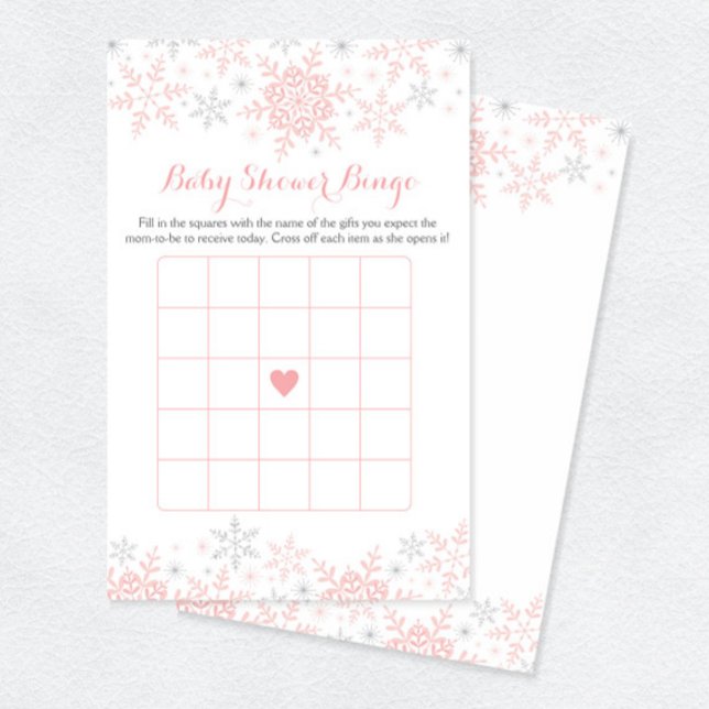 Little Snowflake Baby Shower Bingo Game (Skapare uppladdad)