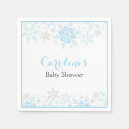 Little Snowflake Baby Shower Napkin Pappersservett