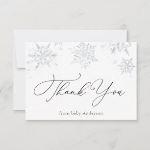 Little Snowflake Baby Shower Tack Kort